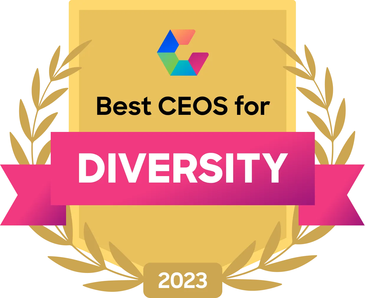 2023 Best CEOs for Diversity Comparably badge