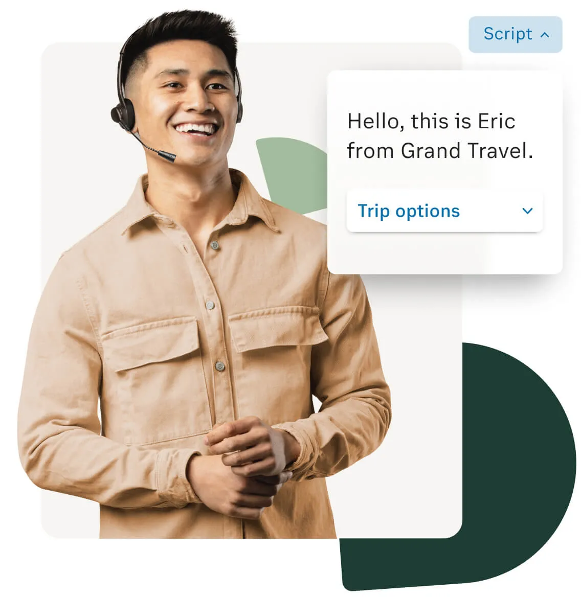 Contact center agent using RingCentral Engage Voice for their outbound call center campaigns