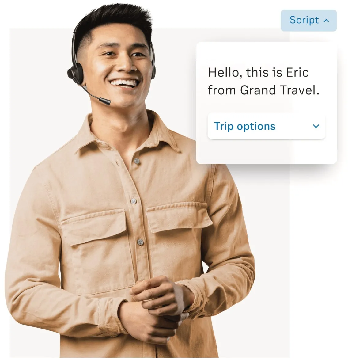 Contact center agent using RingCentral Engage Voice for their outbound call center campaigns