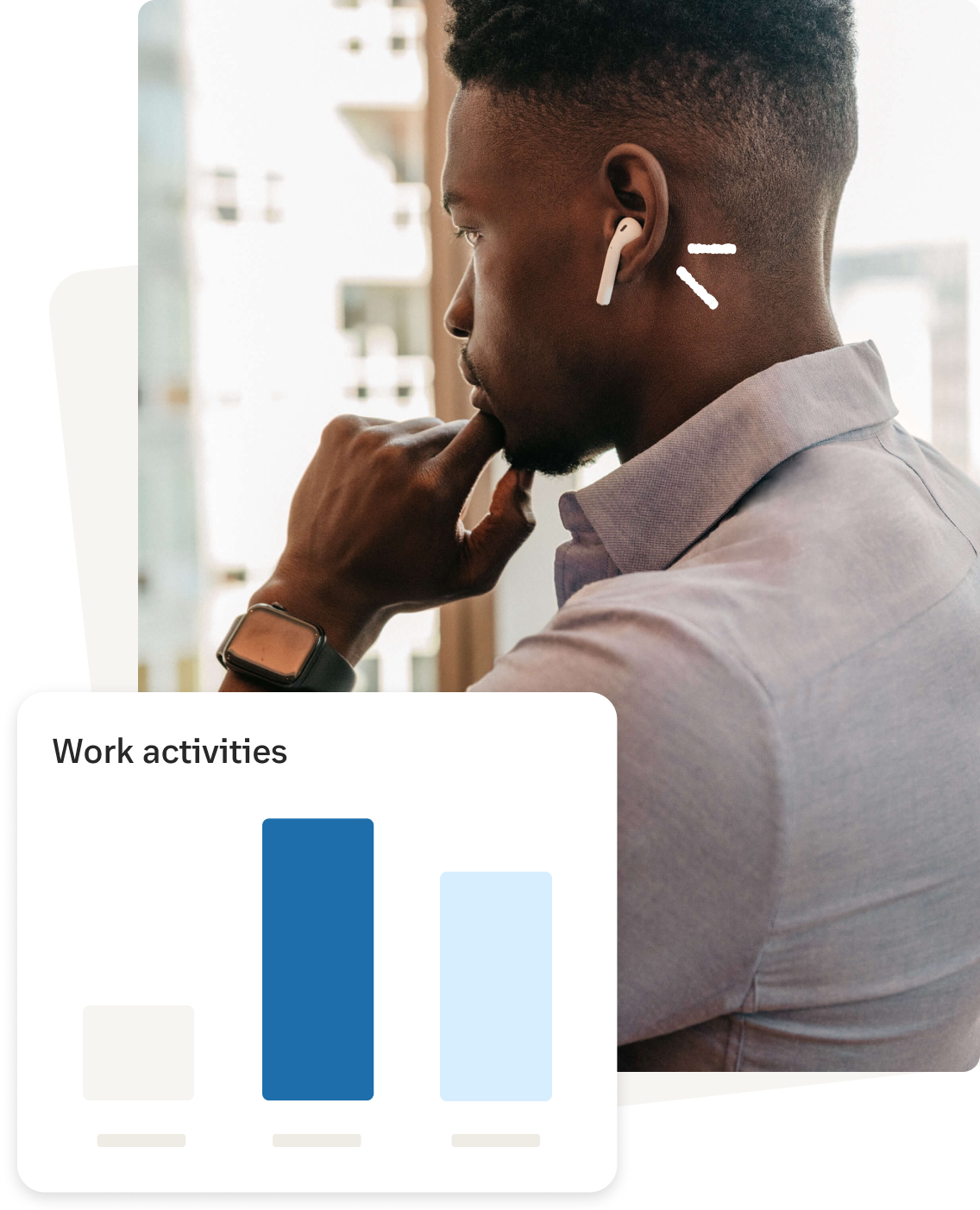 A law firm partner tracking his work activities and billing hours