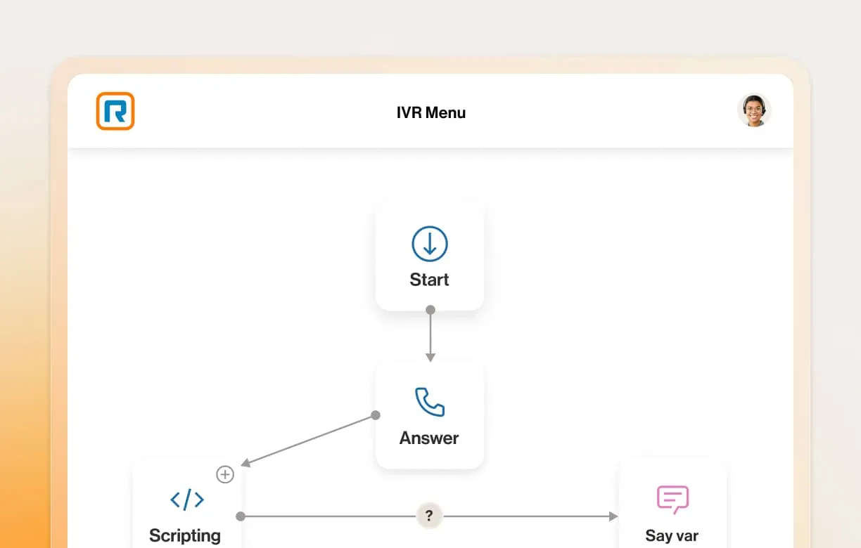 The RingCentral auto attendant and IVR feature