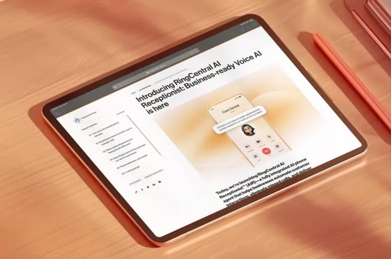 Blog: Introducing RingCentral AI Receptionist