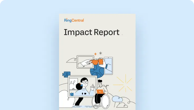 The front page of a RingCentral Impact Report