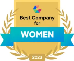 Best Company for Women 2023 Award badge