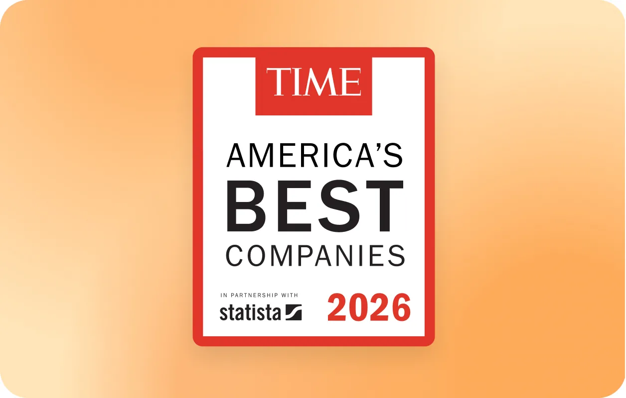 TIME America's Best Companies 2026 award badge in partnership with Statista.